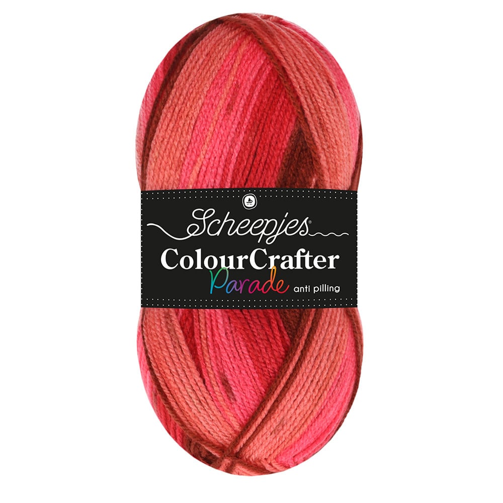 Scheepjes Colour Crafter Parade in Red Blend – kleurverloopgaren voor breien en haken