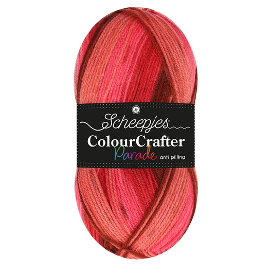 Scheepjes Colour Crafter Parade in Red Blend – kleurverloopgaren voor breien en haken