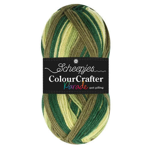 Scheepjes Colour Crafter Parade in Green Blend – kleurverloopgaren voor breien en haken