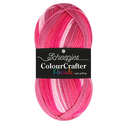 Scheepjes Colour Crafter Parade in Pink Blend – kleurverloopgaren voor breien en haken