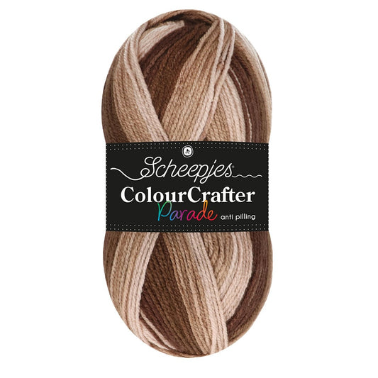 Scheepjes Colour Crafter Parade in Brown Blend – kleurverloopgaren voor breien en haken