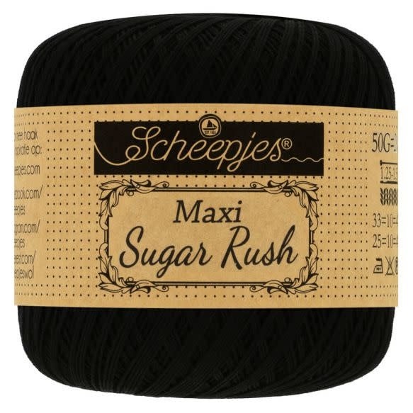 Scheepjes Maxi Sweet Treat in zwart – Fijne katoen voor ajourbreien en haakwerk