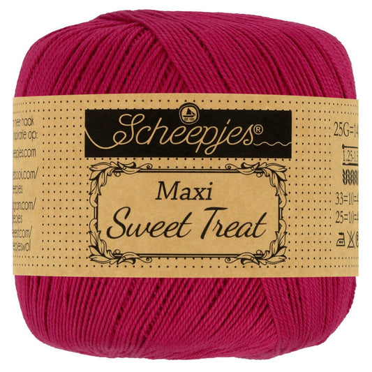 Scheepjes Maxi Sweet Treat in Scarlet – Fijne katoen voor ajourbreien en haakwerk