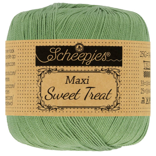 Scheepjes Maxi Sweet Treat in Sage Green – Fijne katoen voor ajourbreien en haakwerk