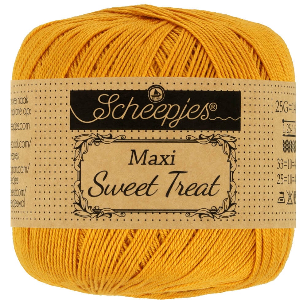 Scheepjes Maxi Sweet Treat in zwart – Fijne katoen voor ajourbreien en haakwerk