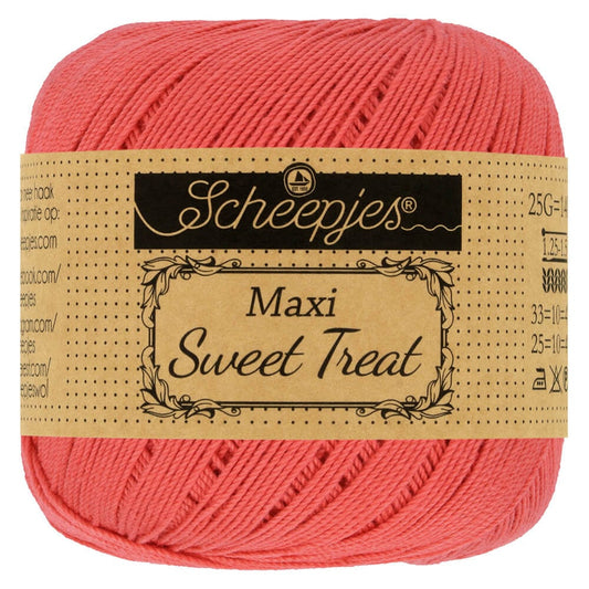Scheepjes Maxi Sweet Treat in Watermelon – Fijne katoen voor ajourbreien en haakwerk