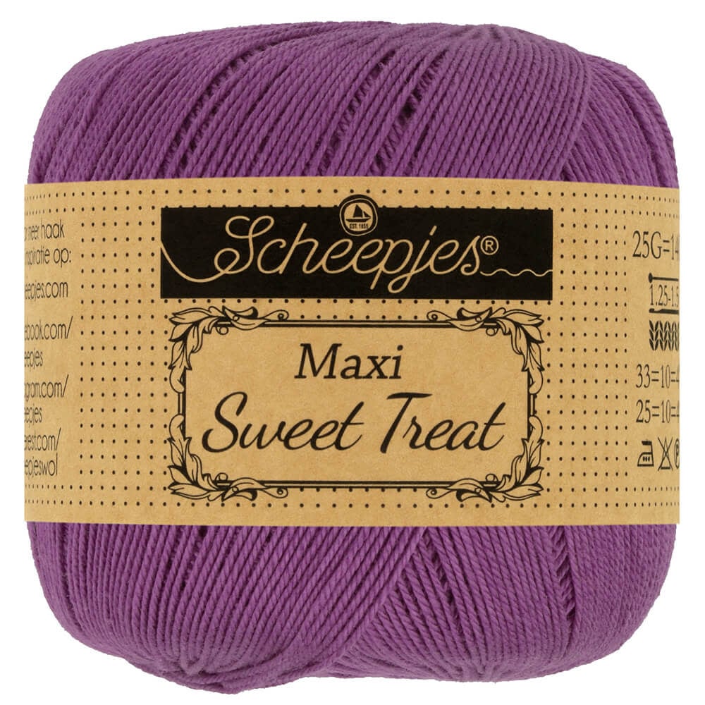 Scheepjes Maxi Sweet Treat in zwart – Fijne katoen voor ajourbreien en haakwerk