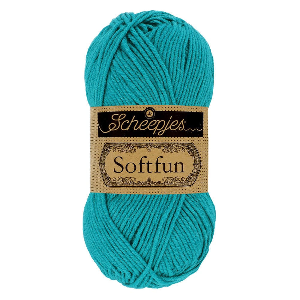 SCHEEPJES Softfun breigaren in 2614 - zijdezacht katoen-acryl mengsel voor breien en haken