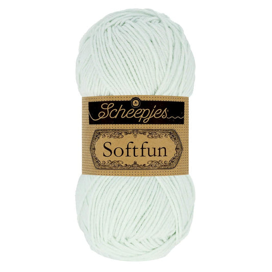 SCHEEPJES Softfun breigaren in Arctic - zijdezacht katoen-acryl mengsel voor breien en haken