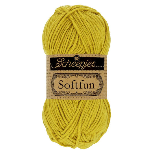 SCHEEPJES Softfun breigaren in Lichen - zijdezacht katoen-acryl mengsel voor breien en haken