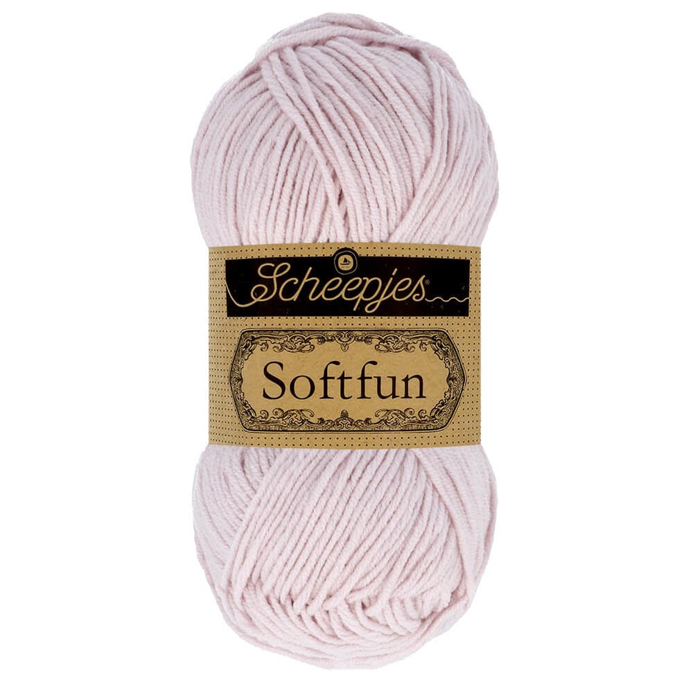 SCHEEPJES Softfun breigaren in Lavender - zijdezacht katoen-acryl mengsel voor breien en haken
