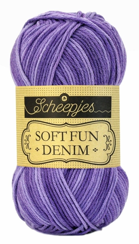 SCHEEPJES Softfun breigaren in 513 - zijdezacht katoen-acryl mengsel voor breien en haken