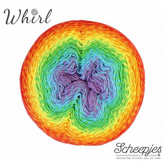 SCHEEPJES Whirl haakgaren in Jumpin Jelly - 60% katoen 40% acryl voor sjaals en accessoires