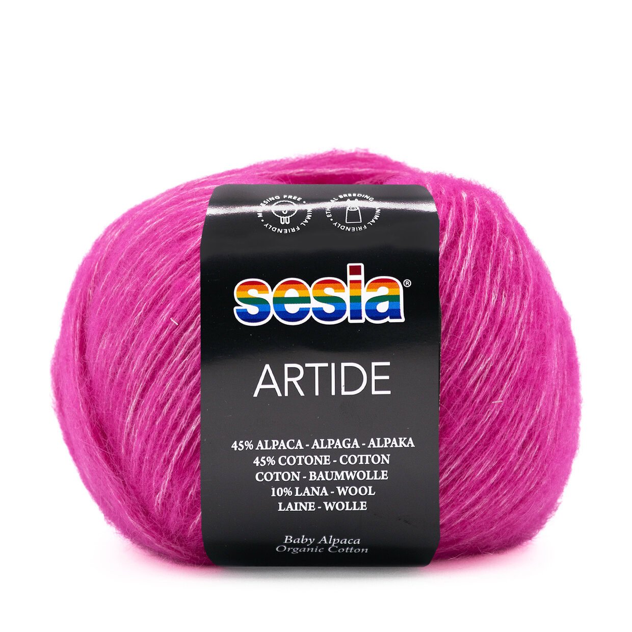 Sesia Artide breigaren in Fuxia - ademend garen voor herfst- en winterprojecten