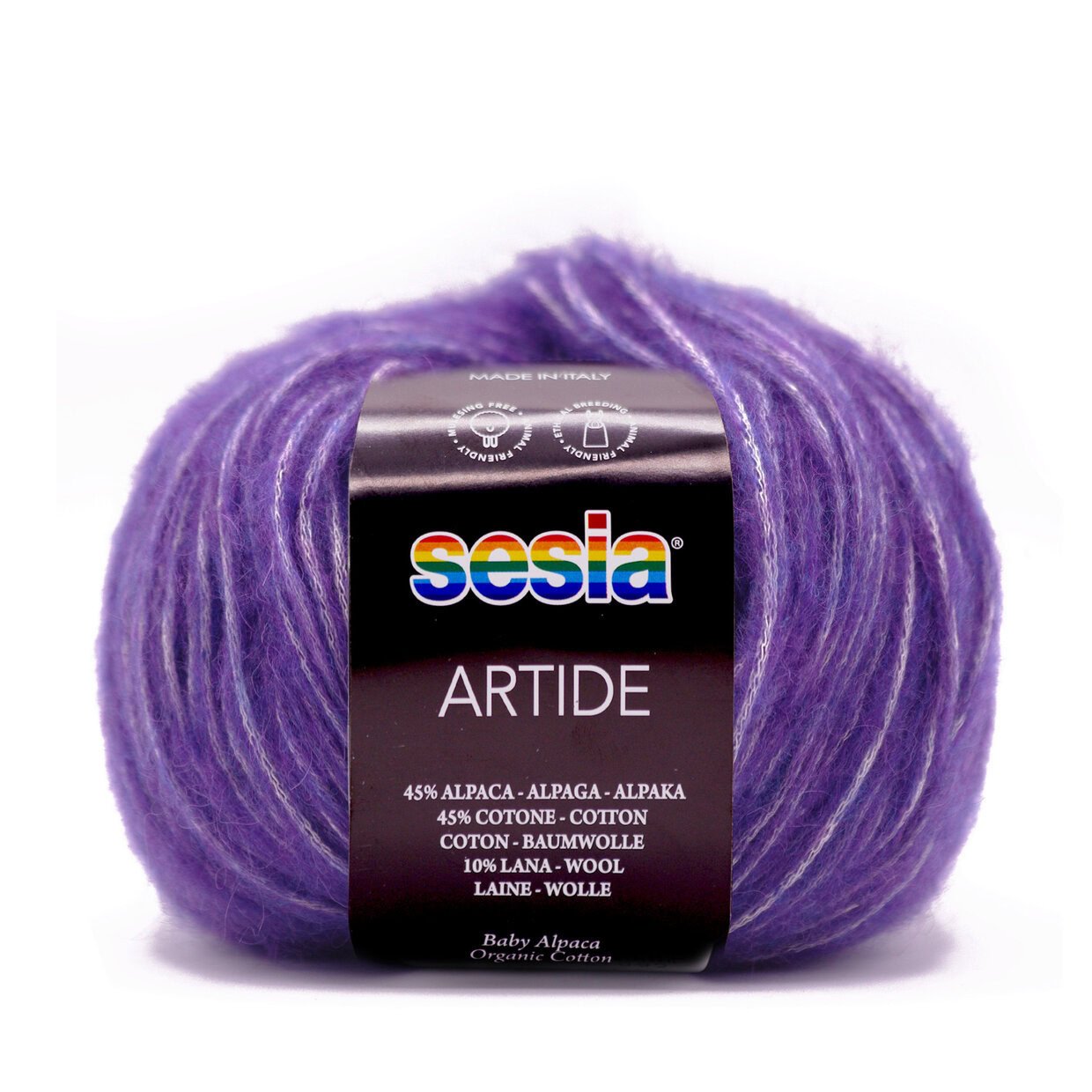Sesia Artide breigaren in Viola - volumineus garen voor comfortabele omslagdoeken