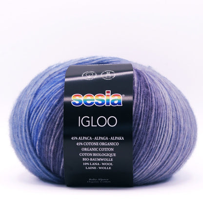 SESIA Igloo breigaren in kleur 474 - volumineus en lichtgewicht garen met kleurverloop