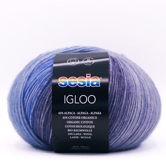 SESIA Igloo breigaren in kleur 474 - volumineus en lichtgewicht garen met kleurverloop