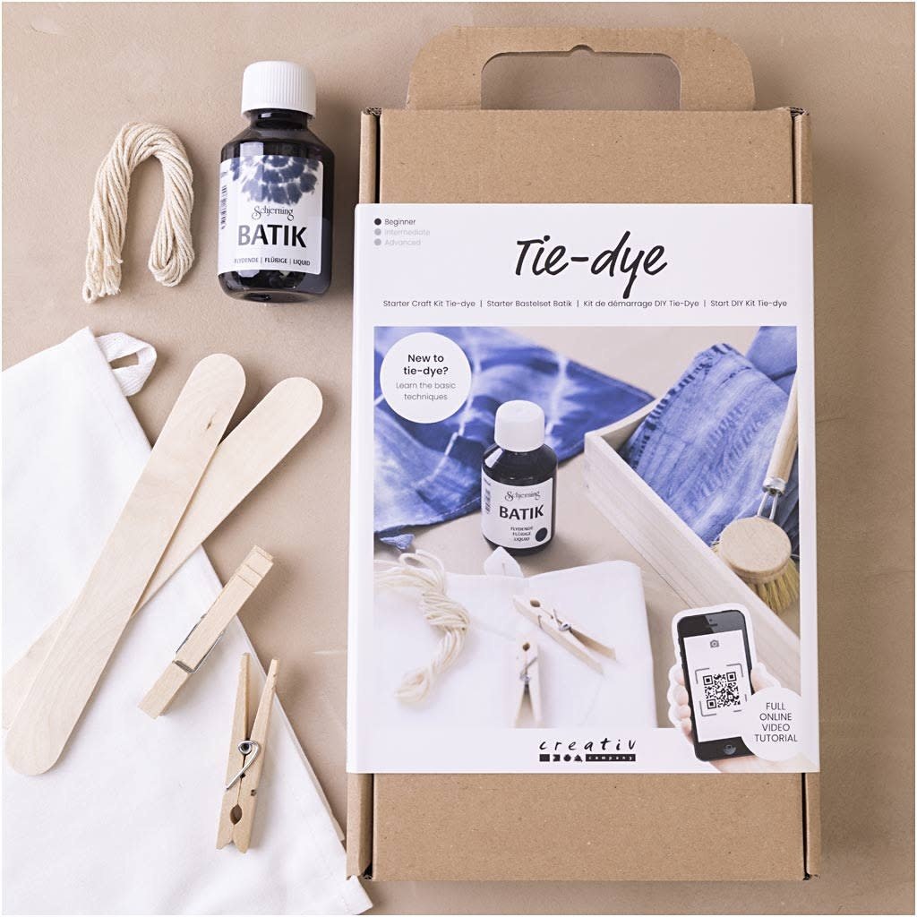 Tie-dye Startersset – Complete set met batikverf en theedoeken