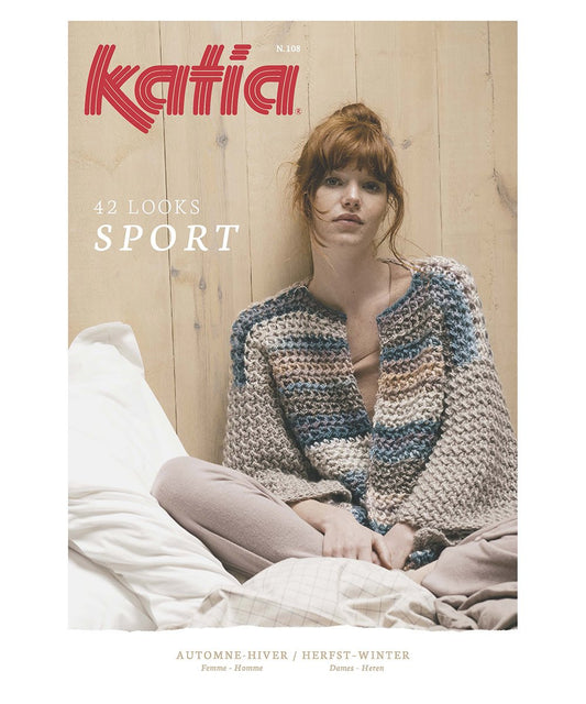 Katia Sport 108 tijdschrift - brei- en haakpatronen voor comfortabele thuisoutfits
