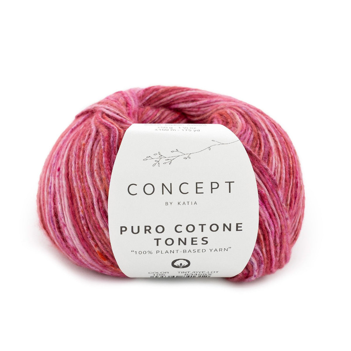 Katia Concept Puro Cotone Tones katoen garen kleur 105 fuchsia