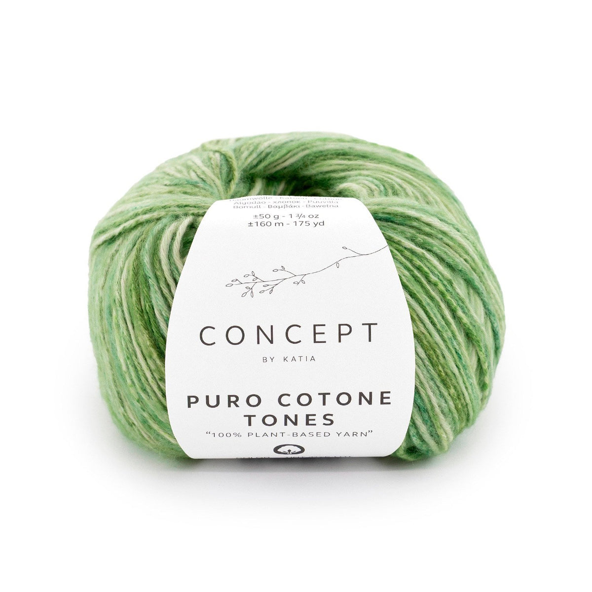 Katia Concept Puro Cotone Tones katoen garen kleur 103 groen