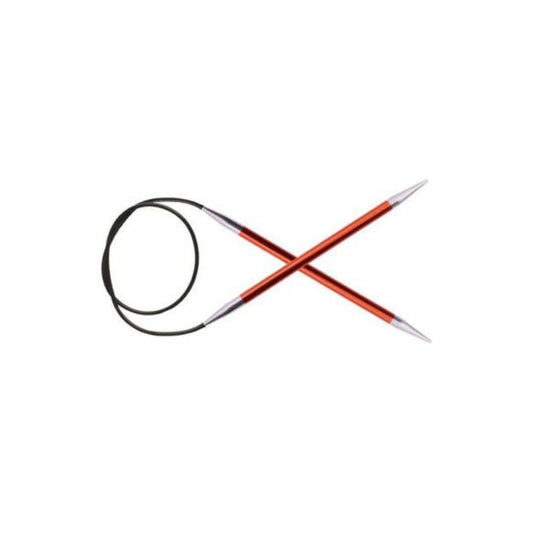 KnitPro Zing rondbreinaald maat 2.50 in diverse lengtes â Metallic breinaald met soepel glijden